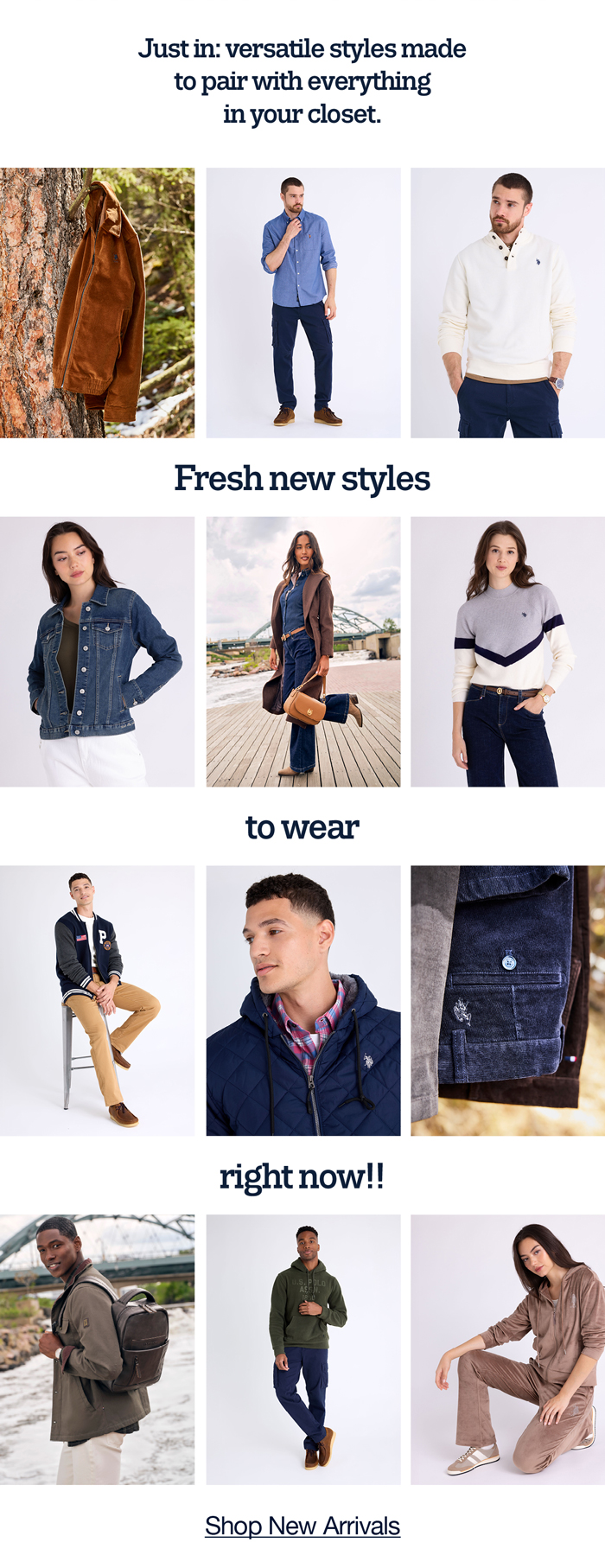 Just in: versatile styles made to pair with everything in your closet. Fresh new styles to wear right now!! Shop new arrivals