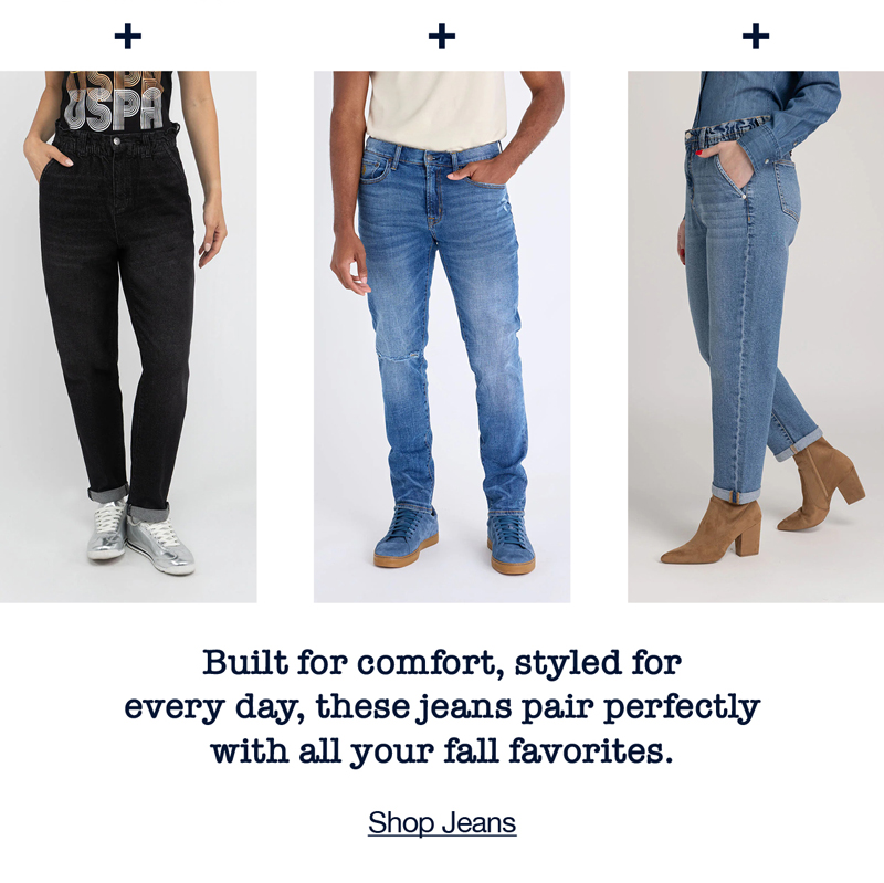 Built for comfort, styled for every day, these jeans pair perfectly with all your fall favorites. Shop jeans