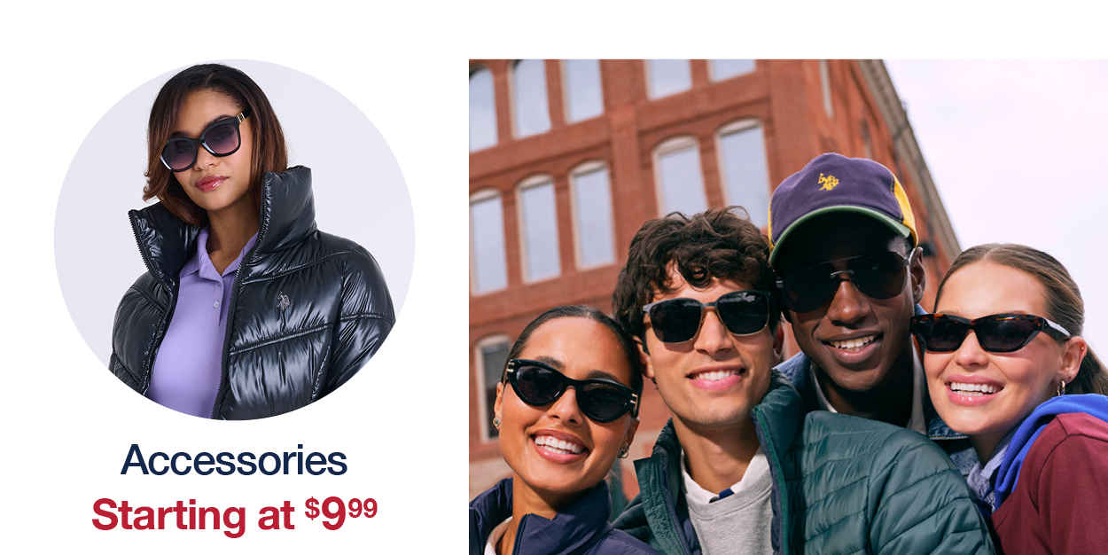 Accessories starting at $9.99
