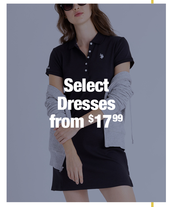 Select dresses from $17.99