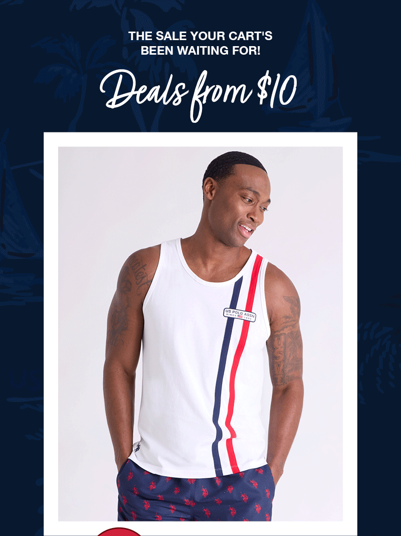 The sale your cart's been waiting for! Deals from $10