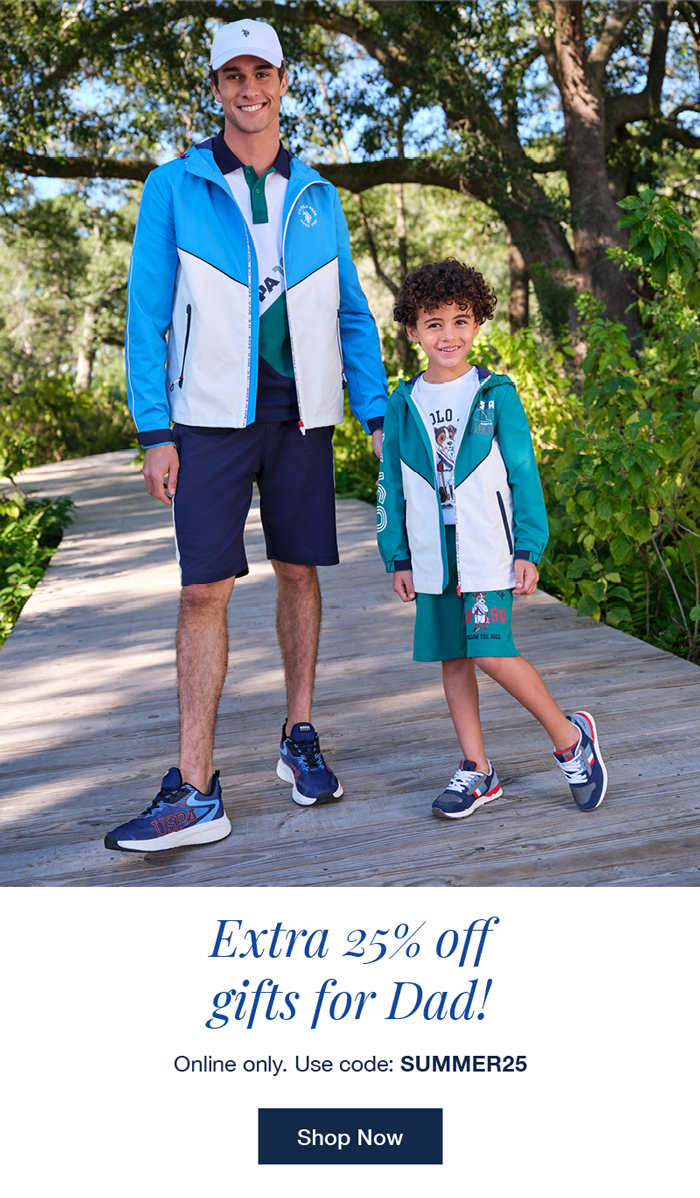 Extra 25% off gifts for Dad! Online only. Use code: SUMMER25 Shop now