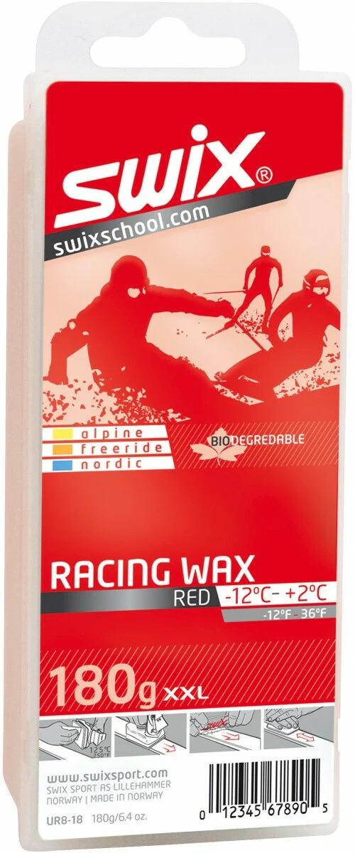 Image of Swix UR8 Red Bio Training Wax 180g - Discontinued
