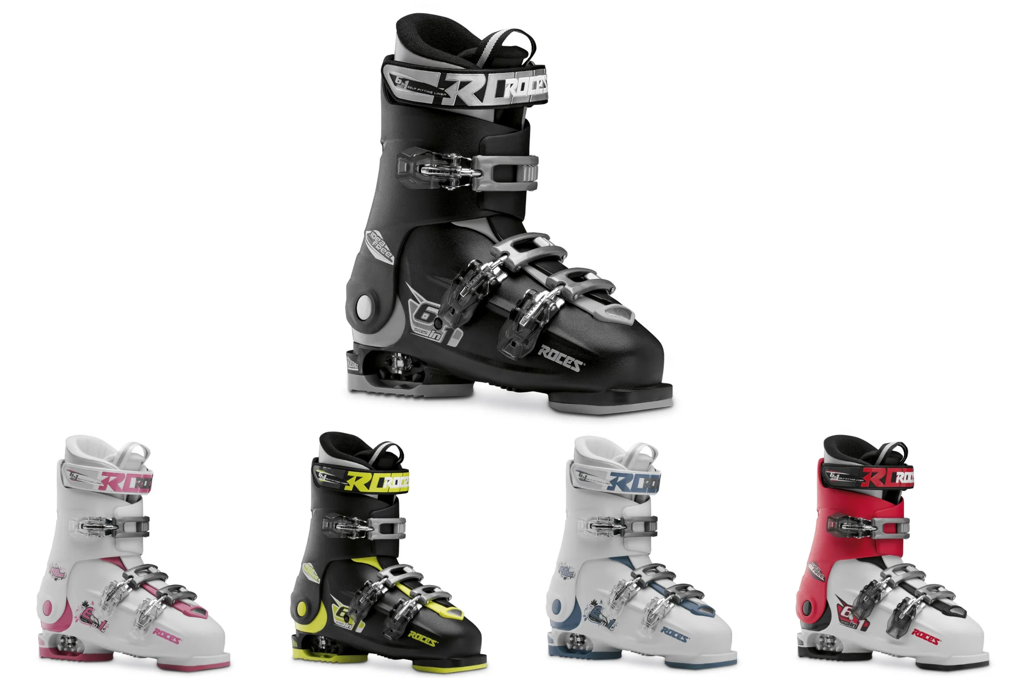 Image of Roces IDEA Free Adjustable Youth Ski Boots | Size 22.5 - 25.5 MP - (Open Box Return)
