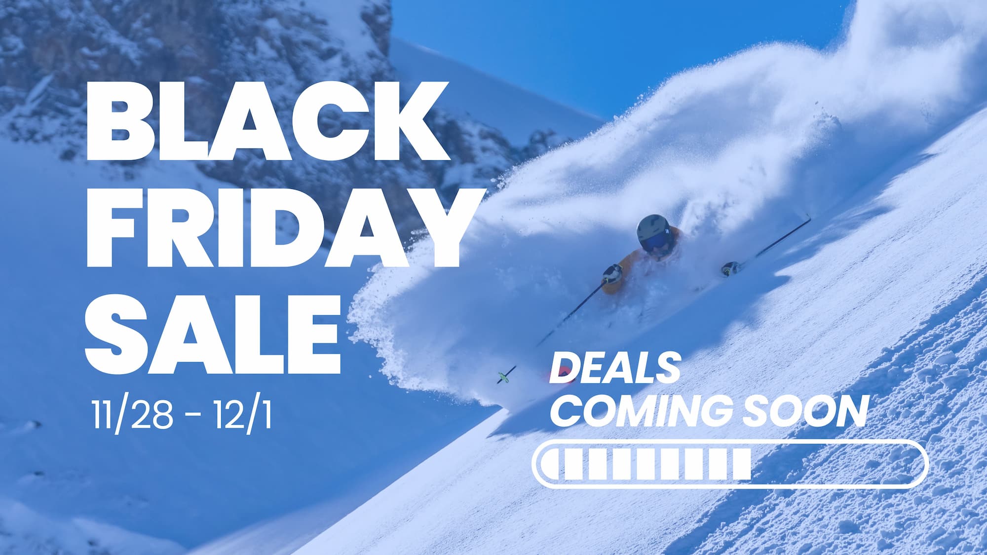 black friday sale 11/28 - 12/1 deals coming soon!