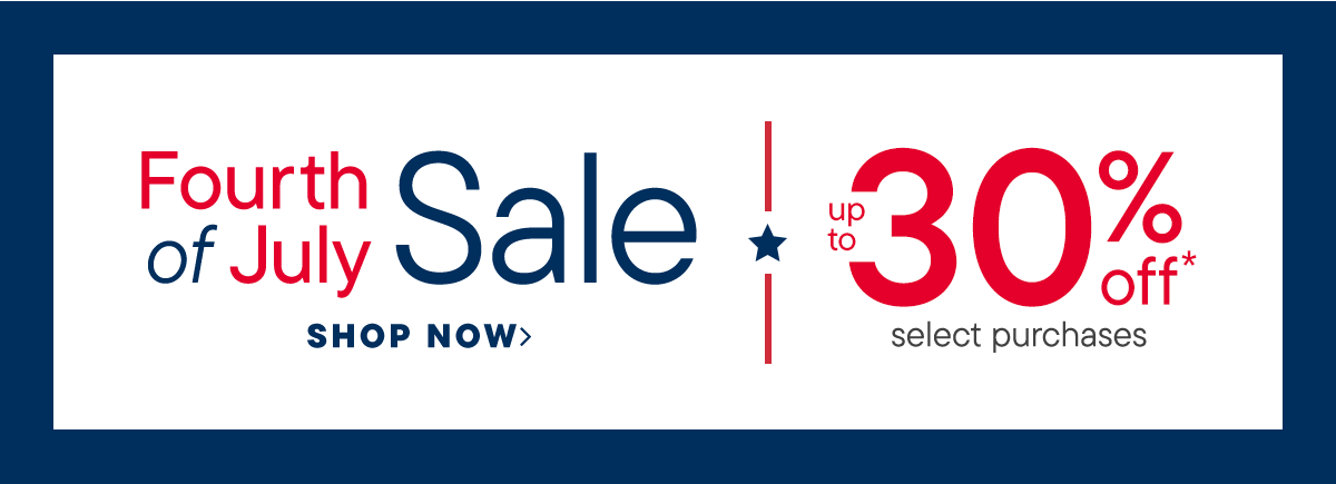 Fourth of July sale | Up to 30% off
