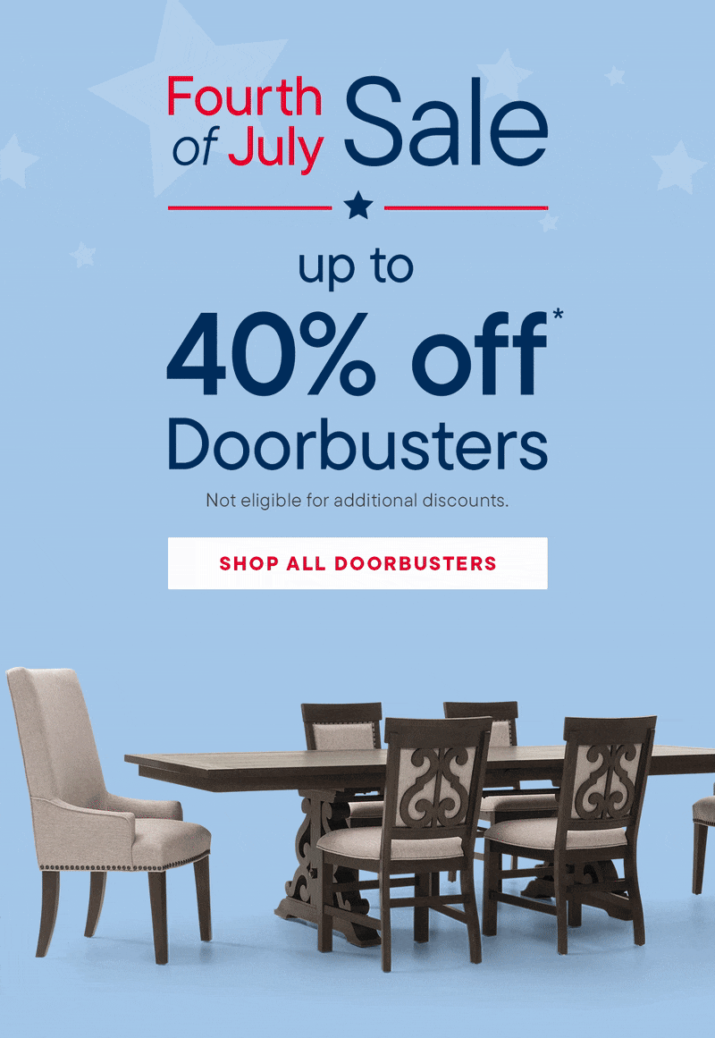 Up to 40% off doorbusters
