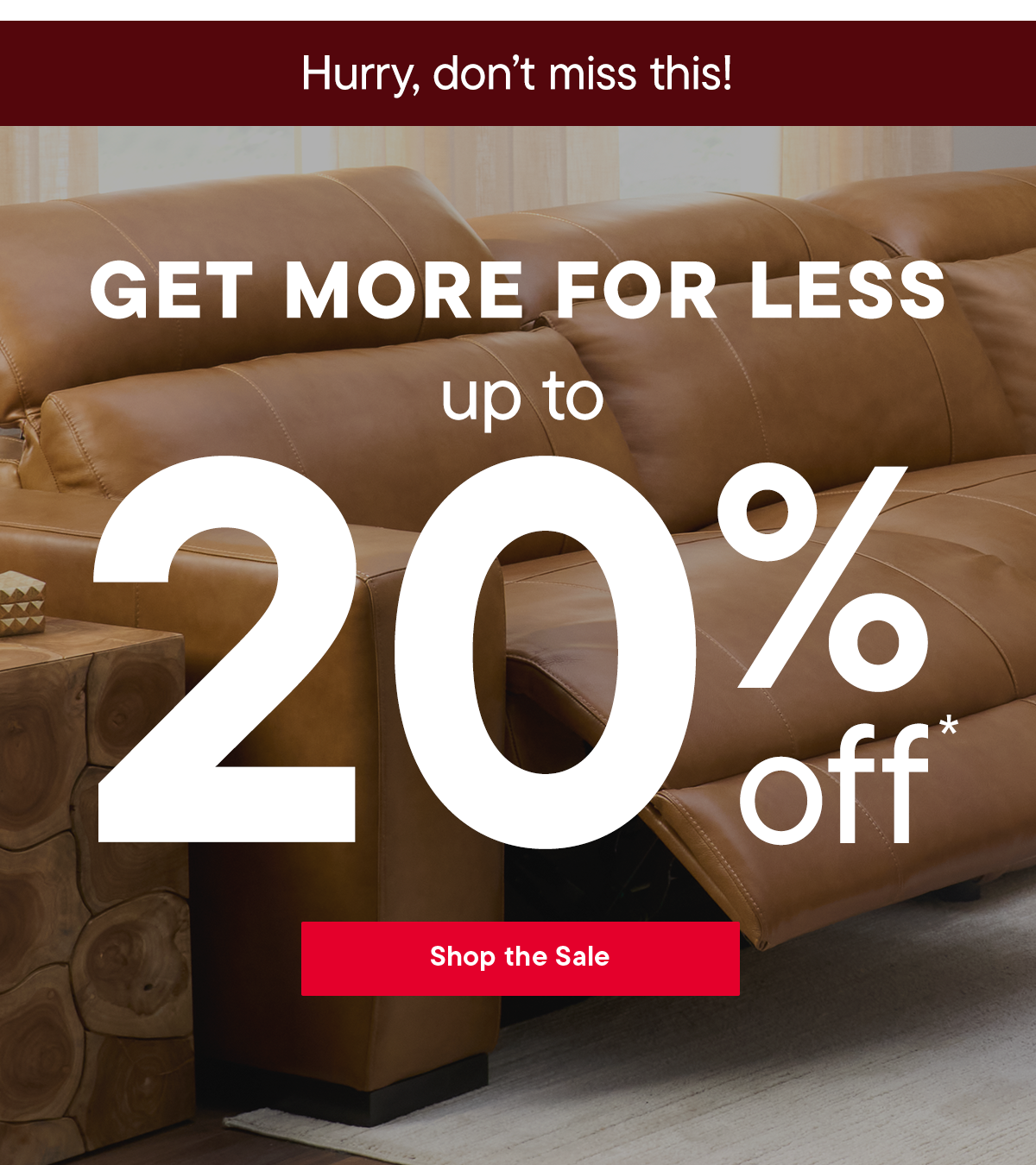 Up to 20% off