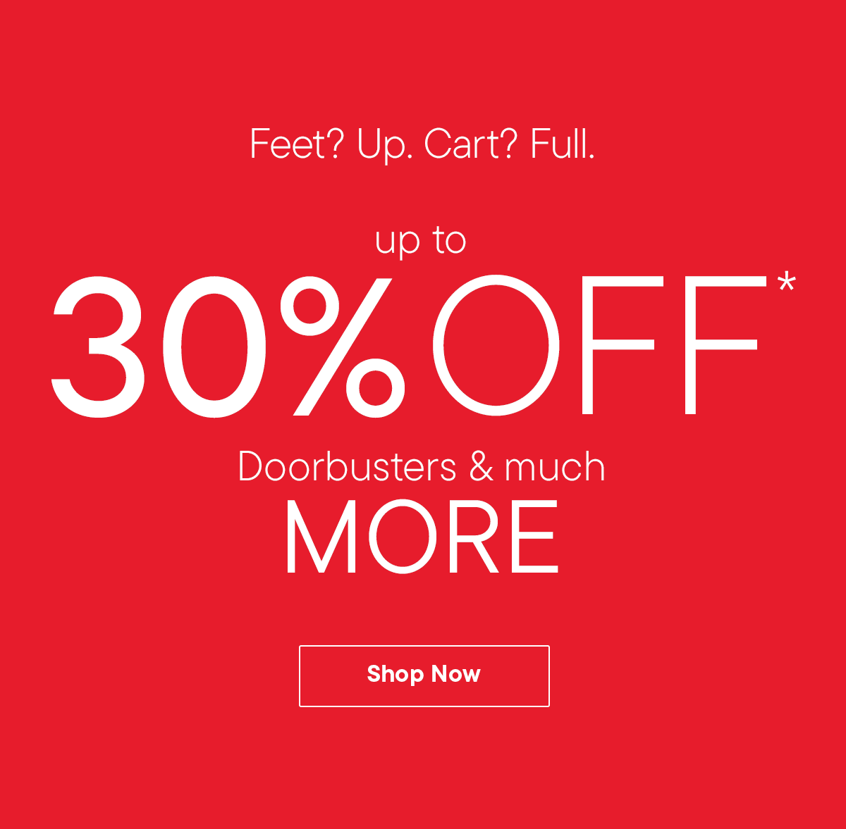 Up to 30% off