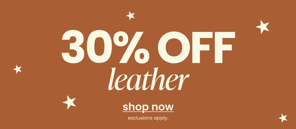 Shop 30% off Leather