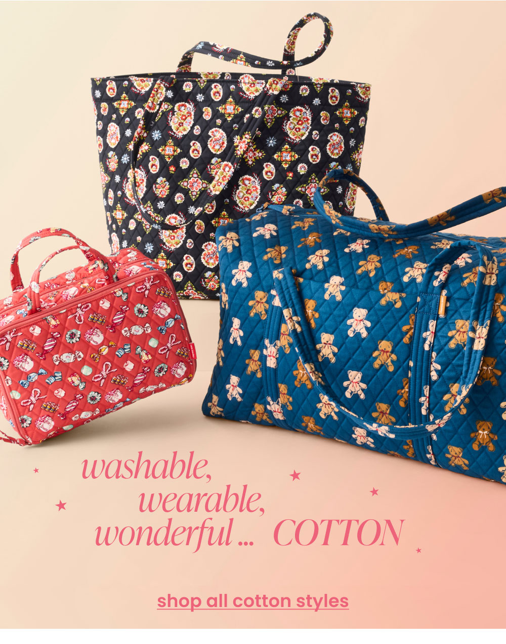 washable, wearable, wonderful ... COTTON. shop all cotton styles