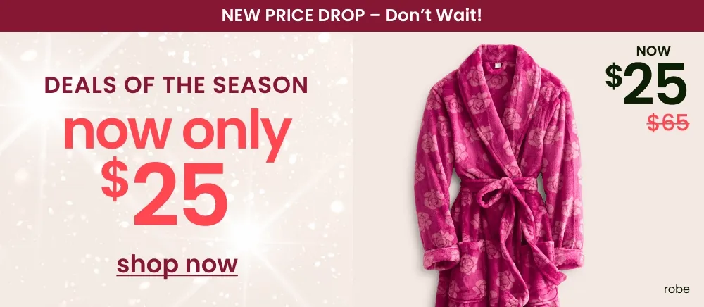 Shop Deals of the Season NOW only $25