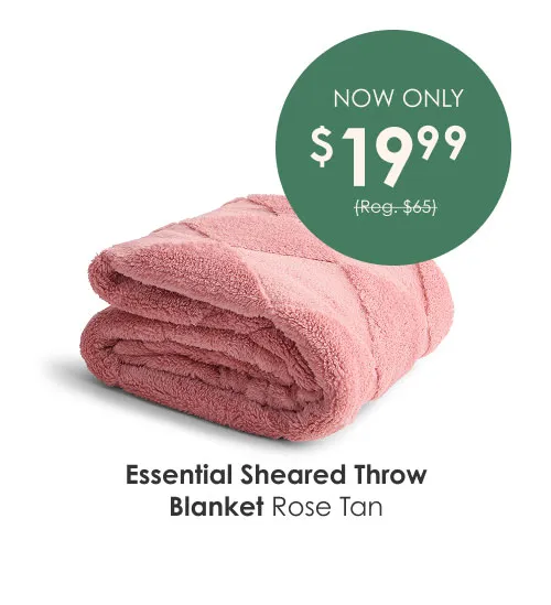 Shop Essential Sheared Throw Blanket
