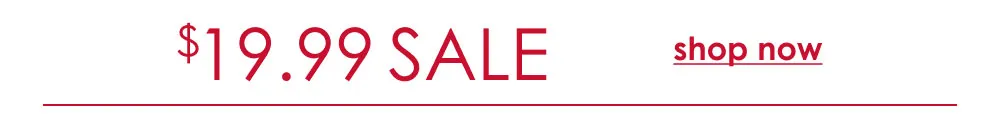 Shop $19.99 Sale