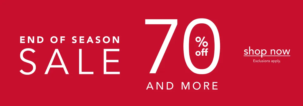 End of Season Sale | Shop 70% off and more