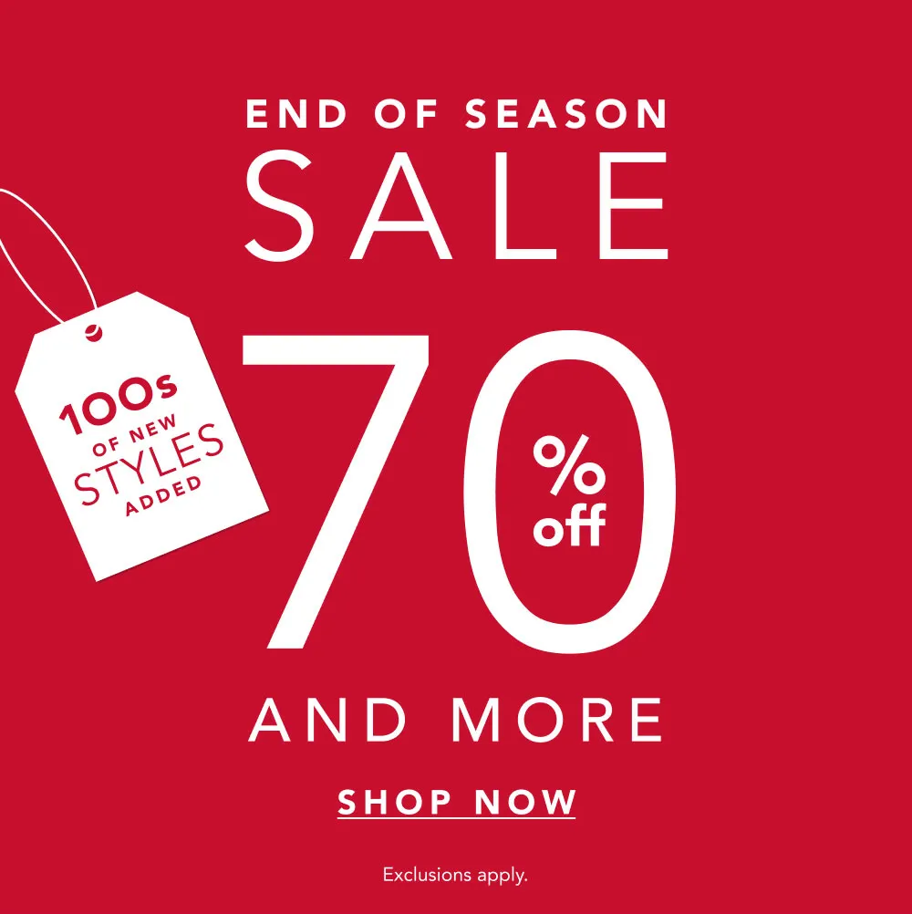 End of Season Sale! Shop 70% off and more on Bags