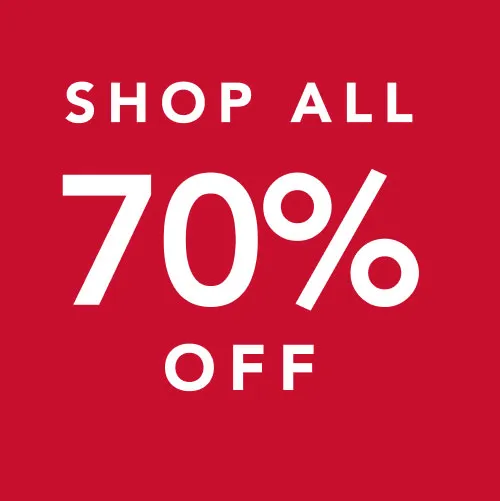 Shop all 70% off
