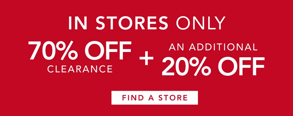 In store only | 70% off clearance + an additional 20% off! 