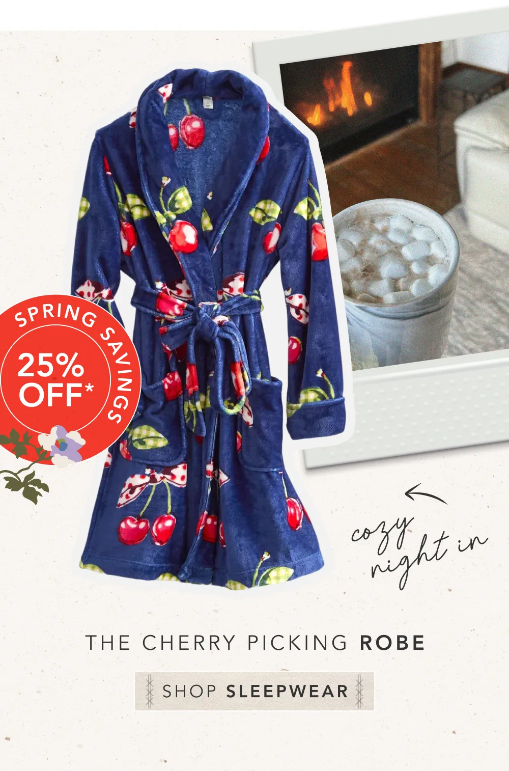 Shop Sleepwear for 25% off