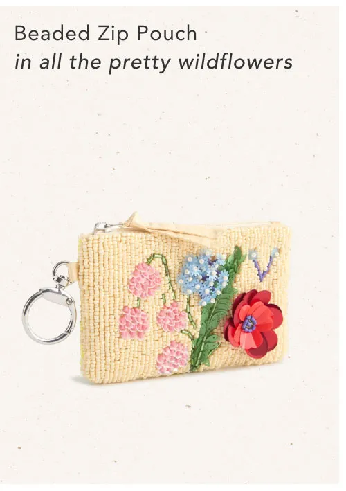 Shop Beaded Zip Pouch