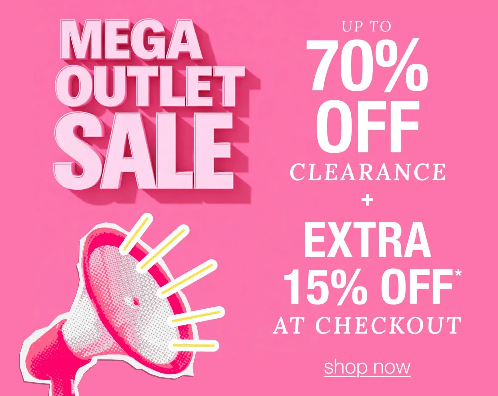 Shop Up to 70% off Clearance + Extra 15%* Off