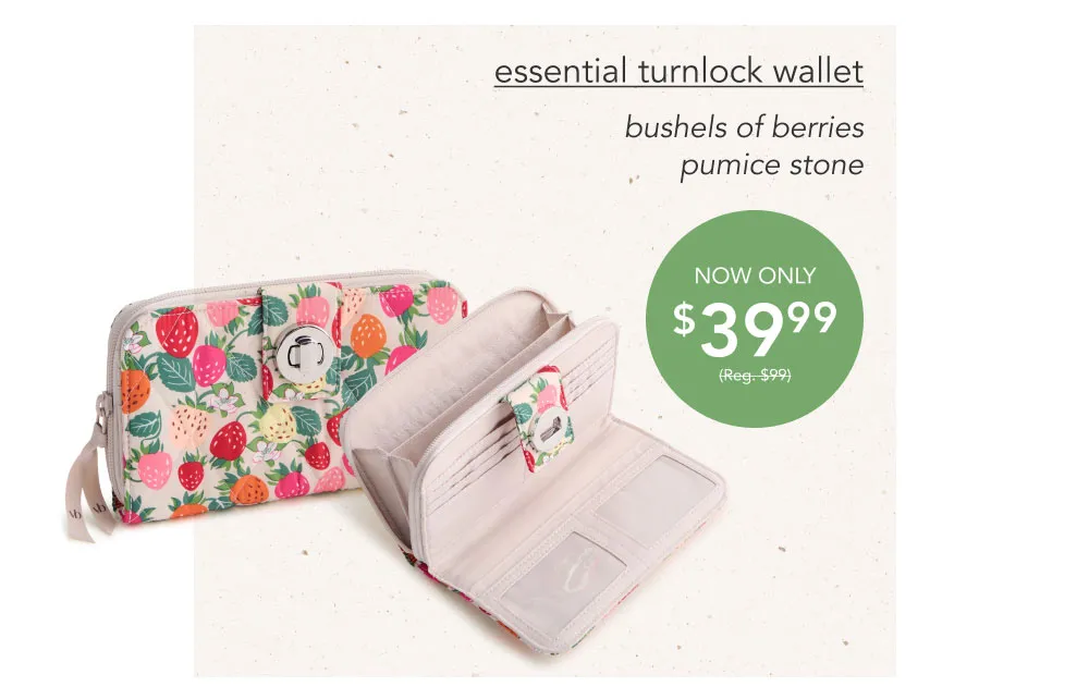 Shop Essential Turnlock Wallet