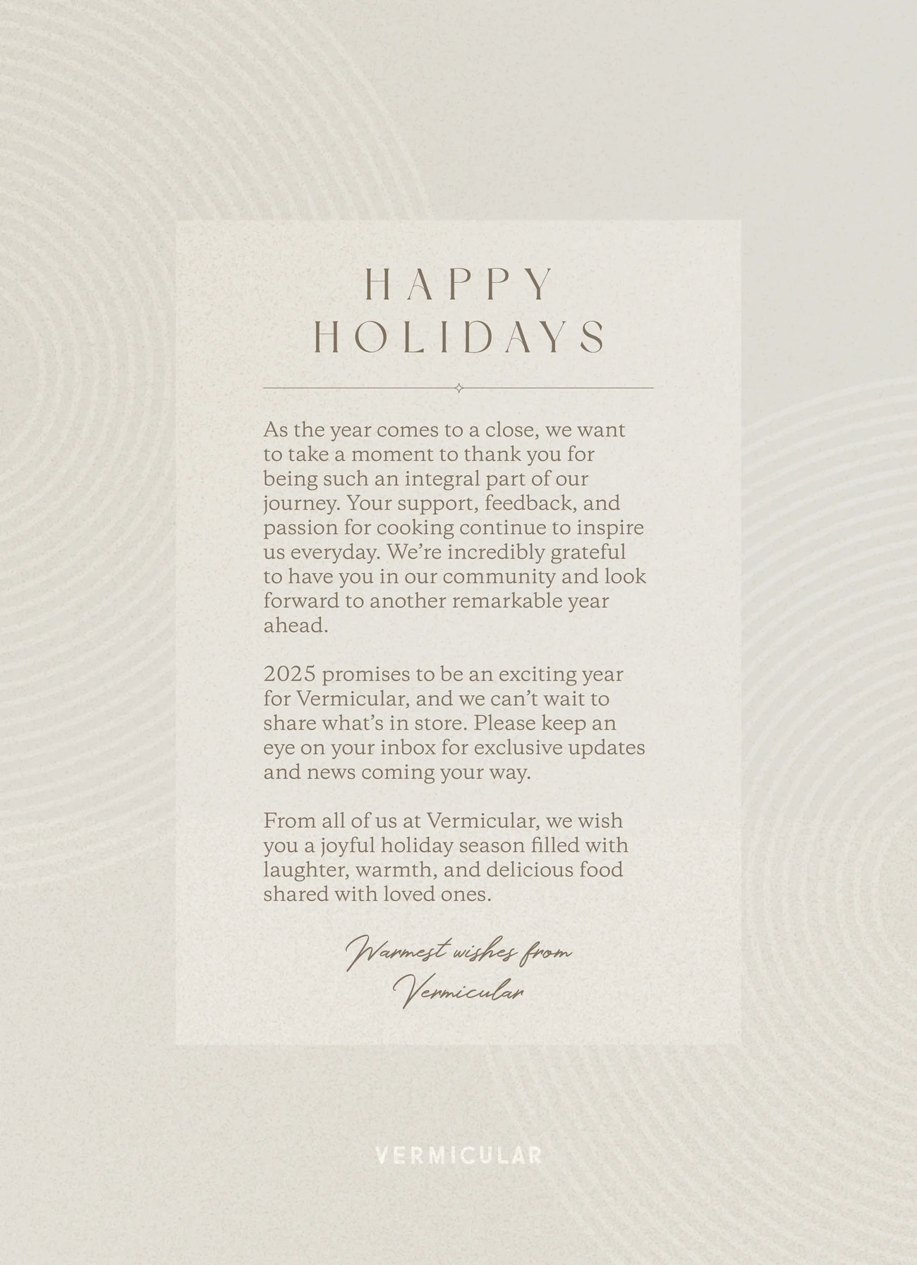 Happy Holidays