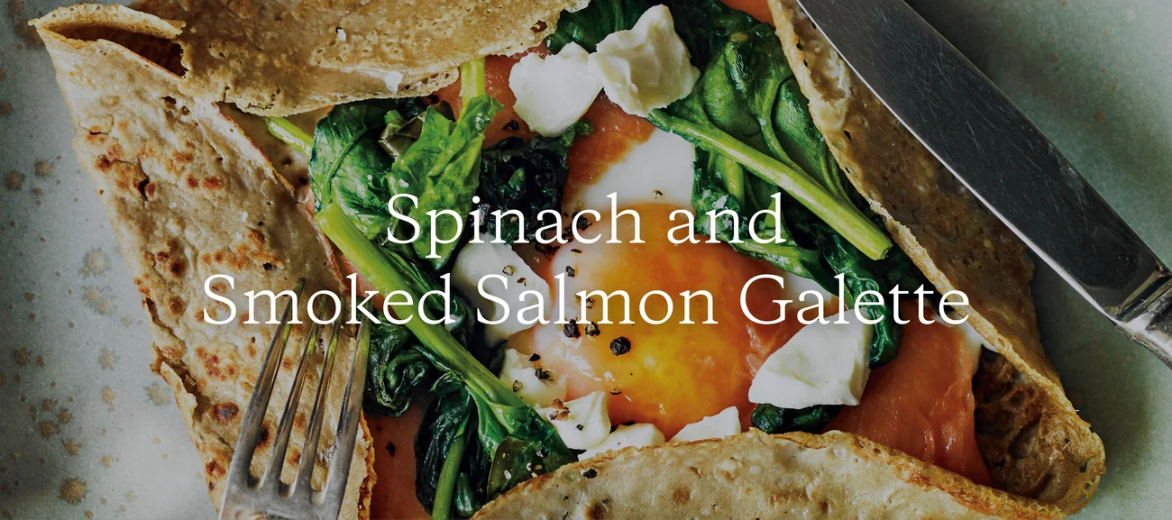 Spinach and Smoked Salmon Galette