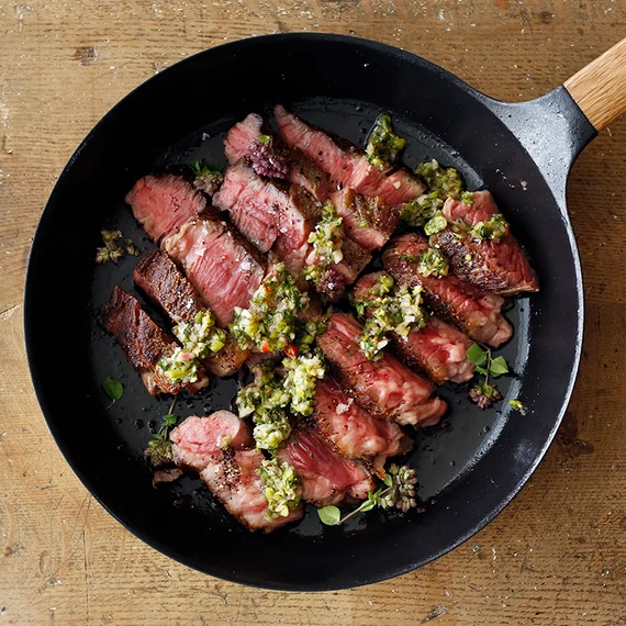 Ribeye Steak with Chimichurri Sauce
