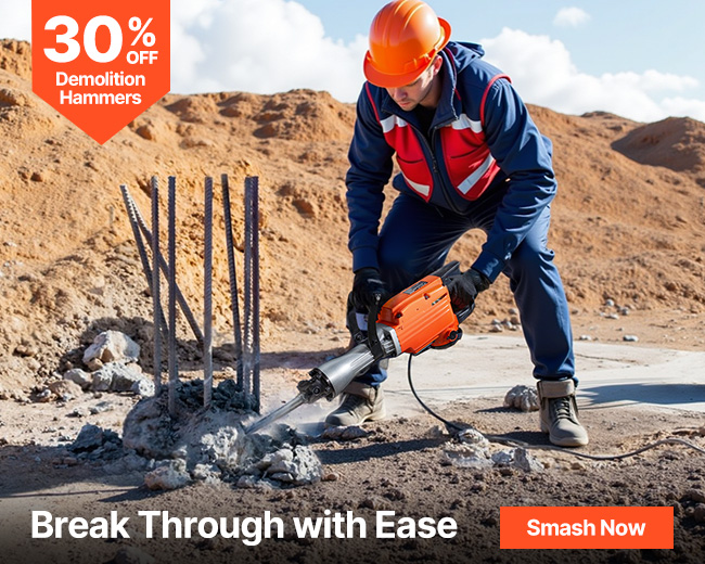 30% OFF Demolition Hammers