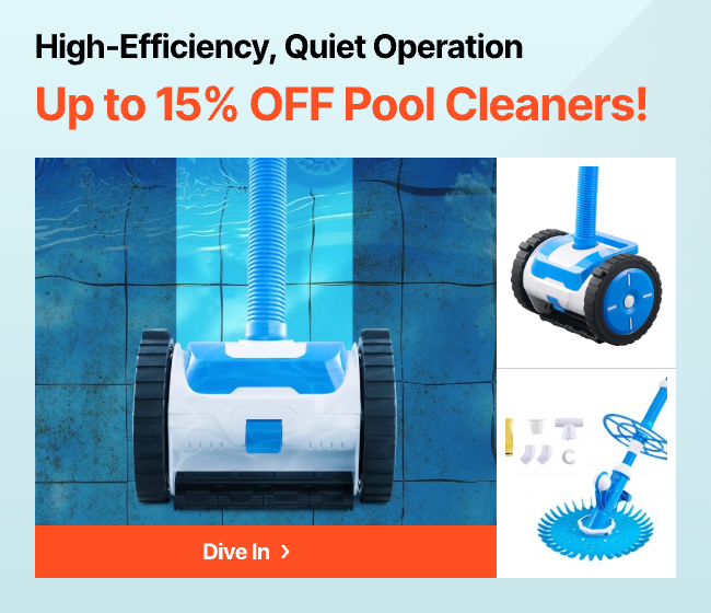 Up to 15% OFF Pool Cleaners!
