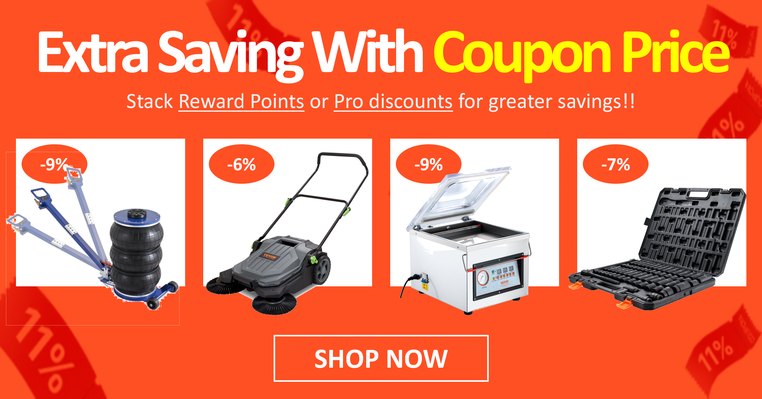 Extra saving with coupon