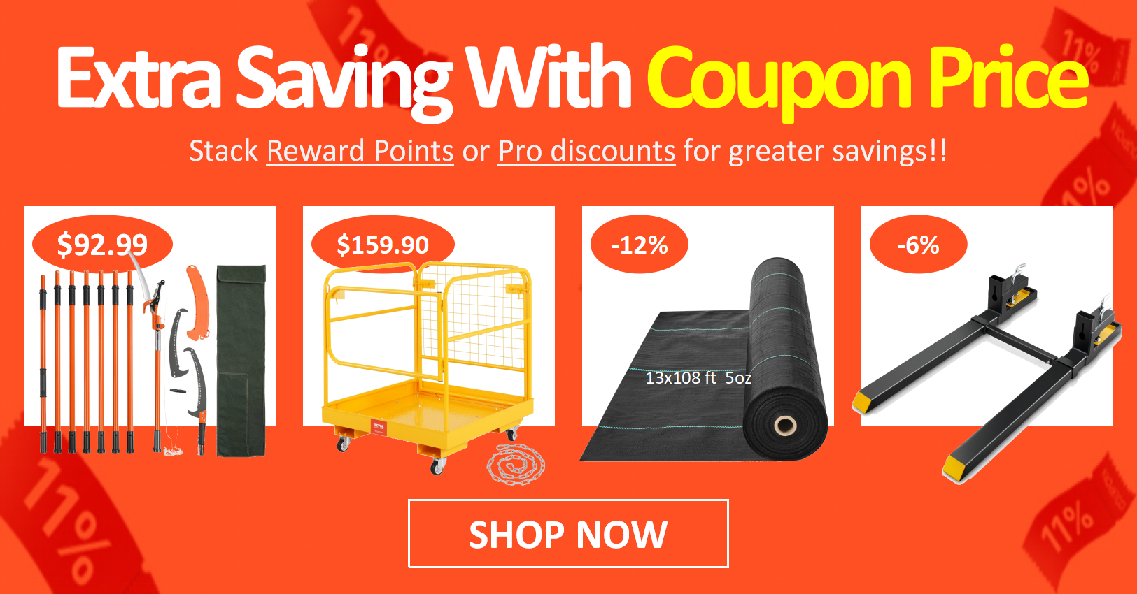 Extra saving with coupon