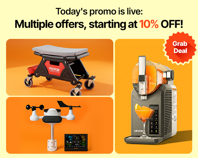 Multiple offers, starting at 10% OFF!