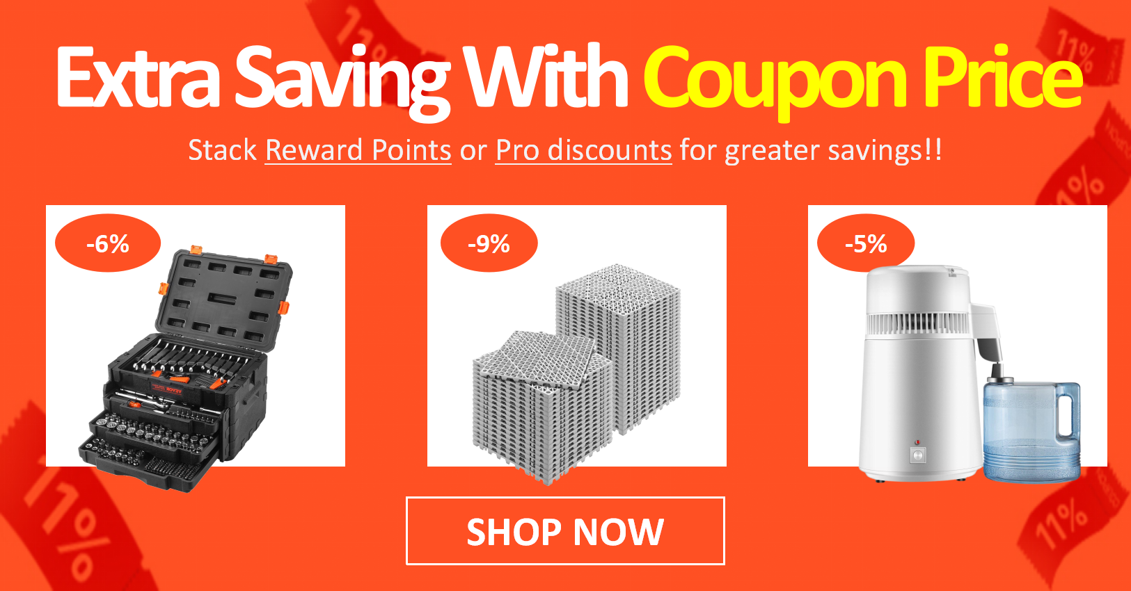 Extra saving with coupon