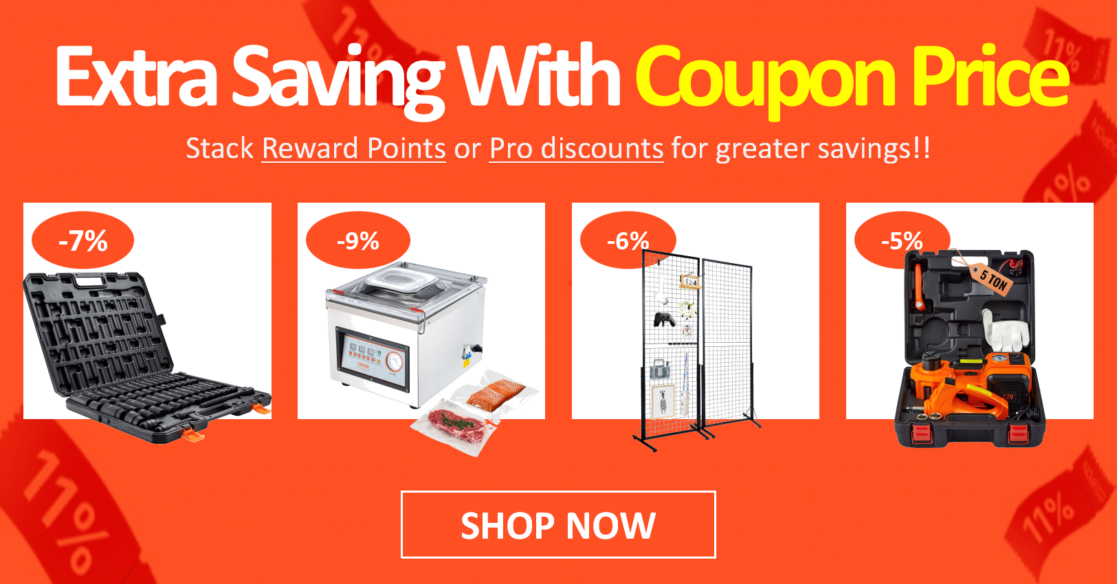 Extra saving with coupon