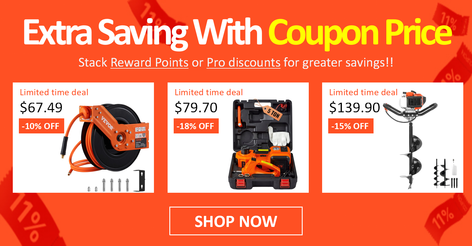 Extra saving with coupon