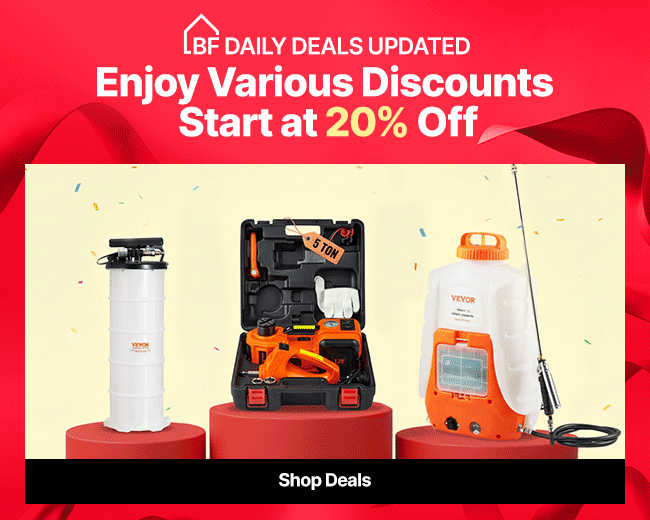 Enjoy Various Discounts, Start at 20% Off