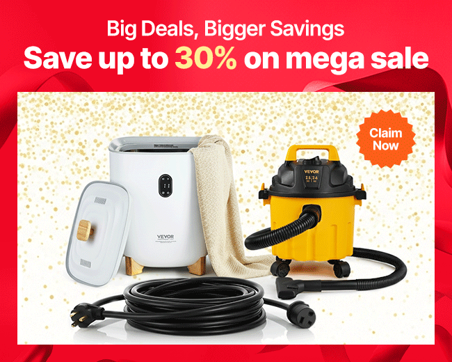 Save up to 30% on mega sale!