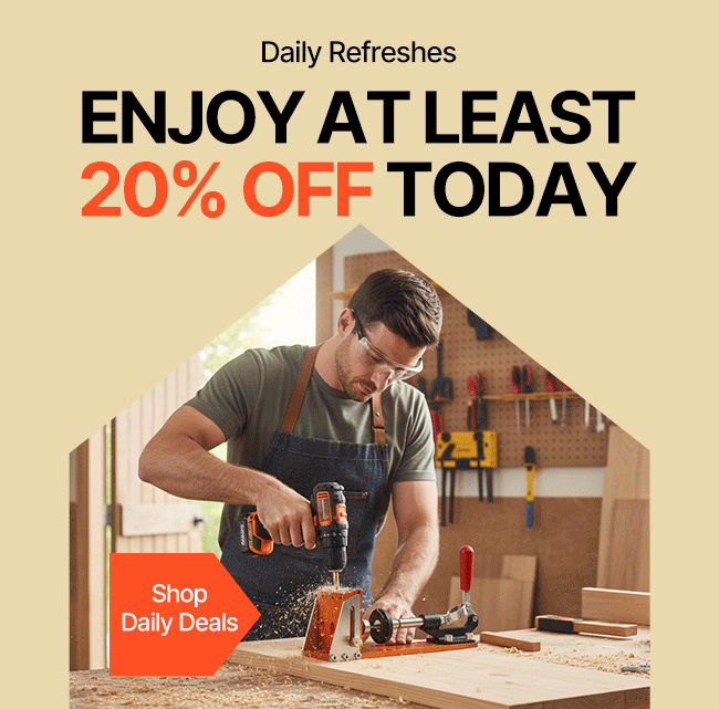 Enjoy At Least 20% OFF Today
