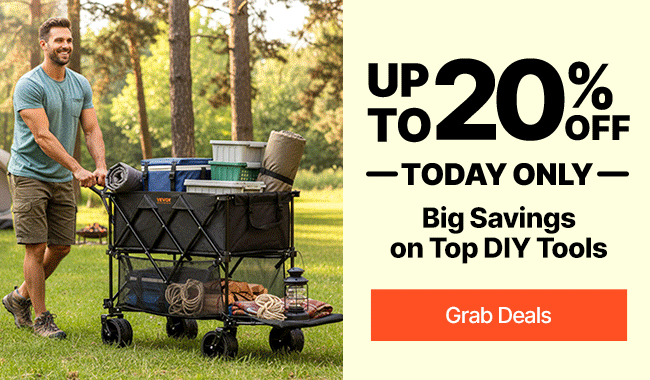 Up to 20% Off—Today Only