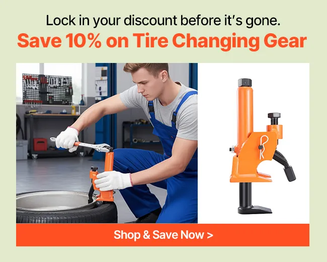 Save 10% on Tire Changing Gear