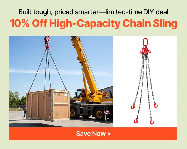 10% Off High-Capacity Chain Sling