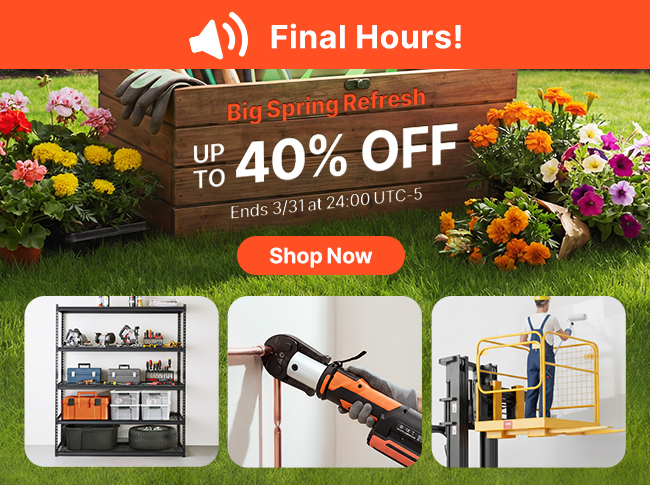 UP TO 40% OFF