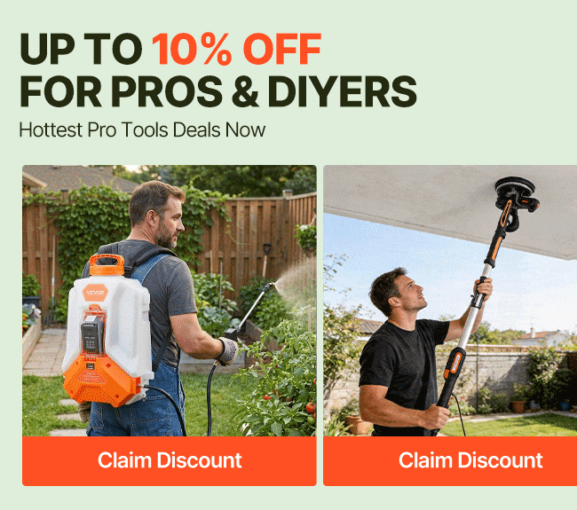 up to 10% off for pros & DIYers.