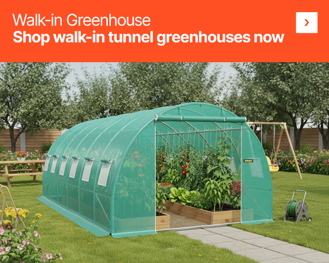 Shop walk-in tunnel greenhouses now.