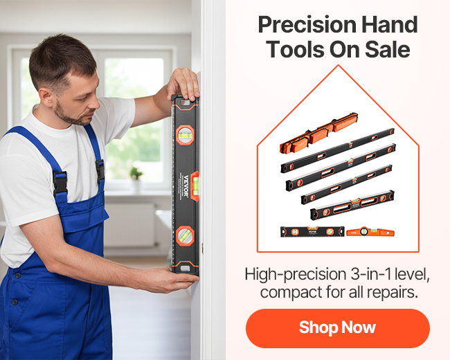 High-precision 3-in-1 level, compact for all repairs.