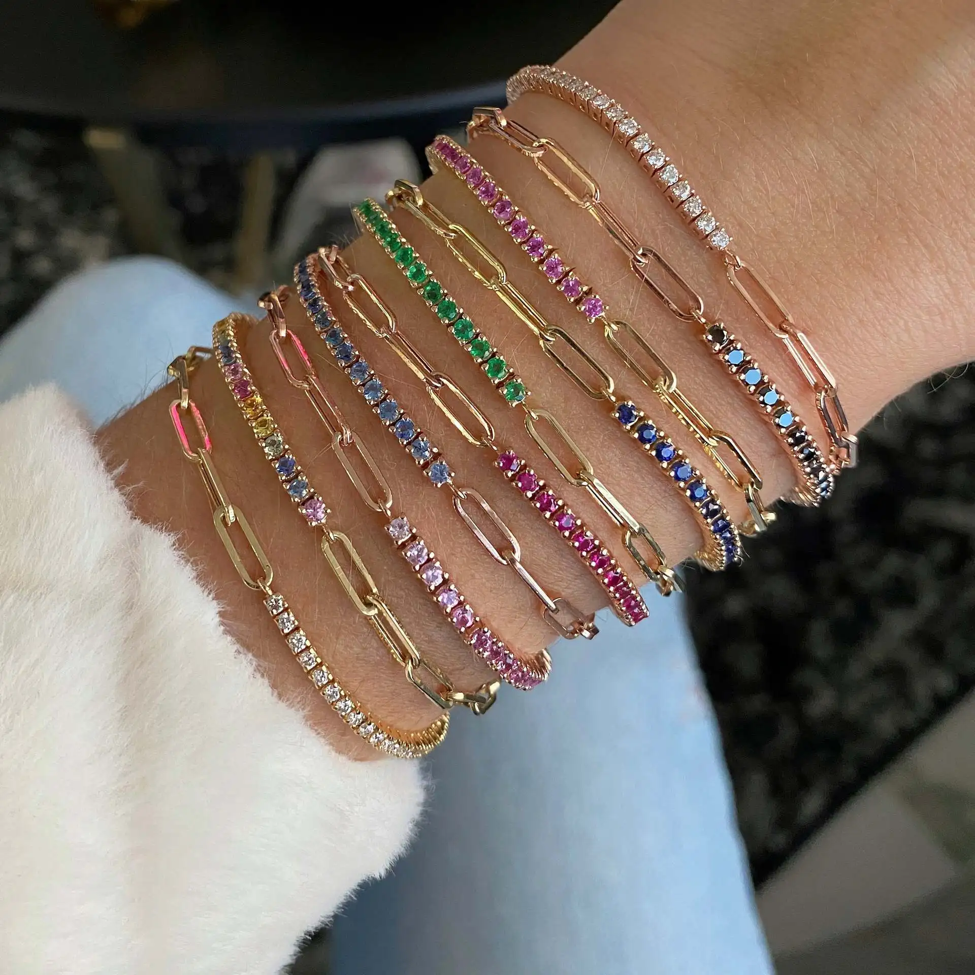 The Golden Luxe Tennis Bracelet