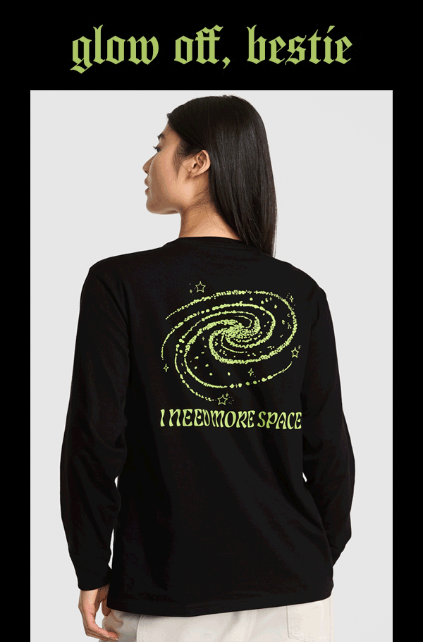 Glow Off, Bestie&nbsp;Turn heads after dark with our luminescent spooky season ‘fits...but beware—ghost ‘em and they’re gone.&nbsp;Shop Halloween > 