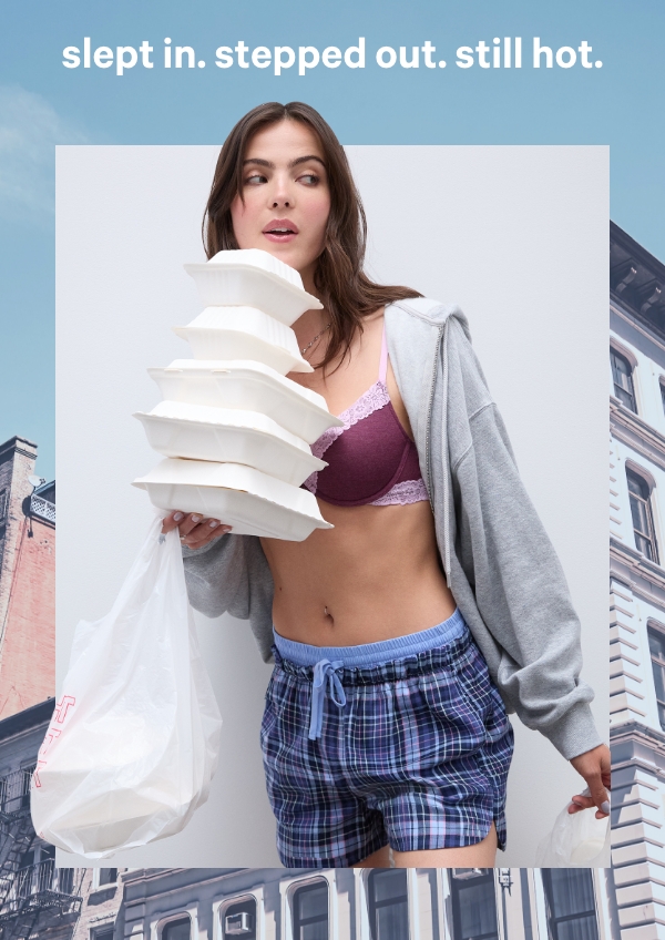 Slept In. Stepped Out. Still Hot.   Get ready to get obsessed with our NEW Boyfriend Flannel. Mix it, match it, wear it three days in a row (we won’t tell).   Shop Bed-to-Class Essentials > 
